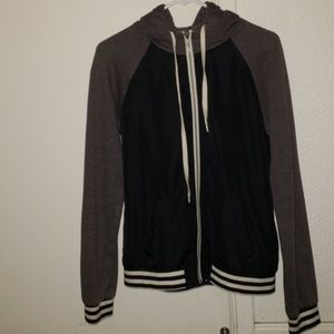 Zine Black Windbreaker Women's M Full-Zip